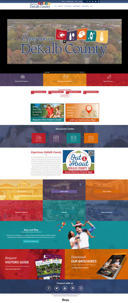screenshot of DCCVB previous homepage